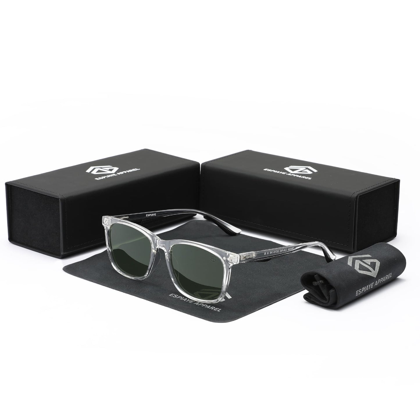Brooklyns - Espiaye Apparel Clear/Green Sunglasses