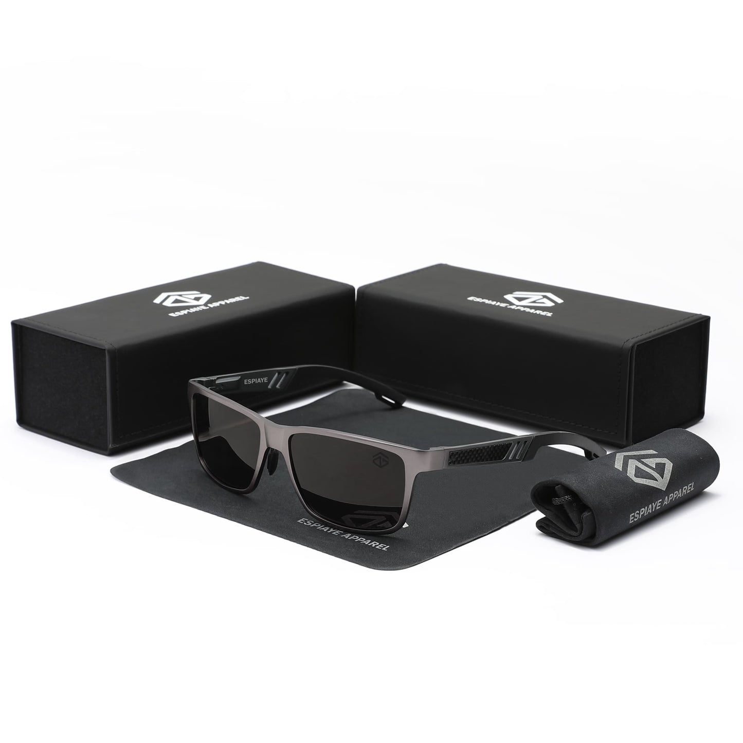 Archetypes - Espiaye Apparel Gun Metal/Blue Sunglasses