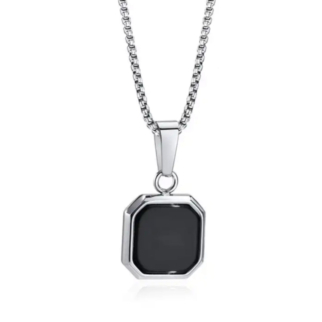 Jet Stone Pendant - Espiaye Apparel Default Title Pendant