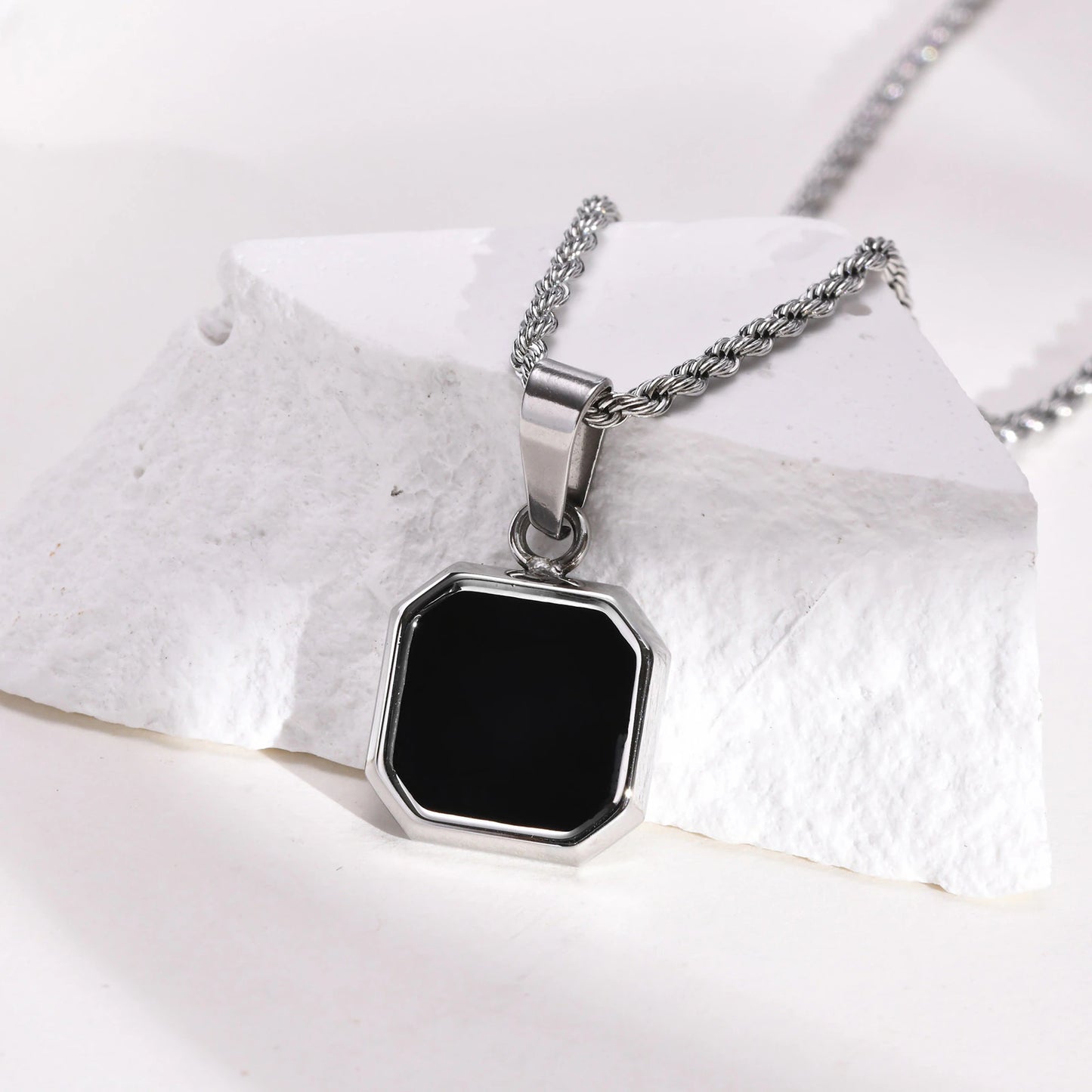 Jet Stone Pendant - Espiaye Apparel Default Title Pendant
