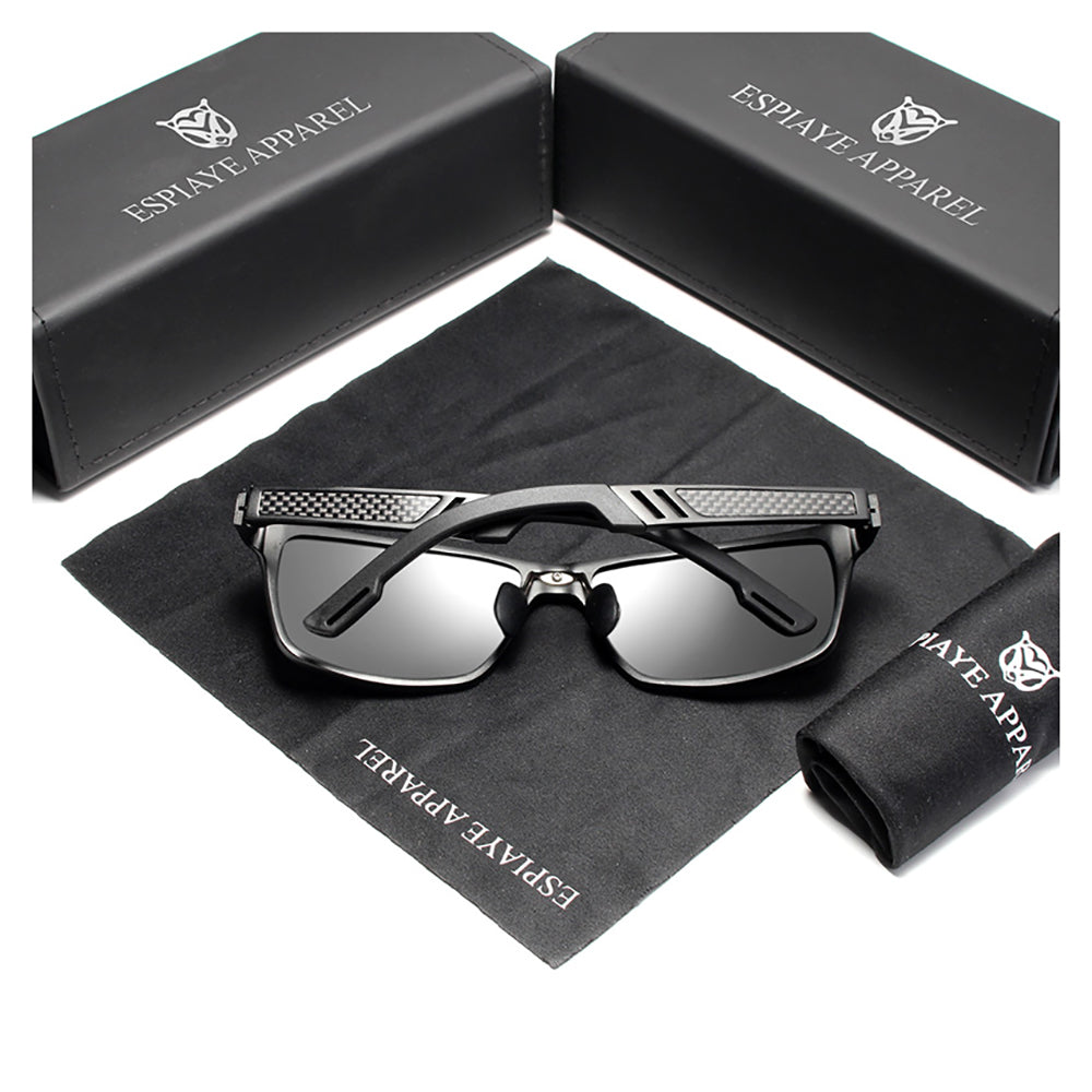 Archetypes - Espiaye Apparel Gun Metal/Blue Sunglasses
