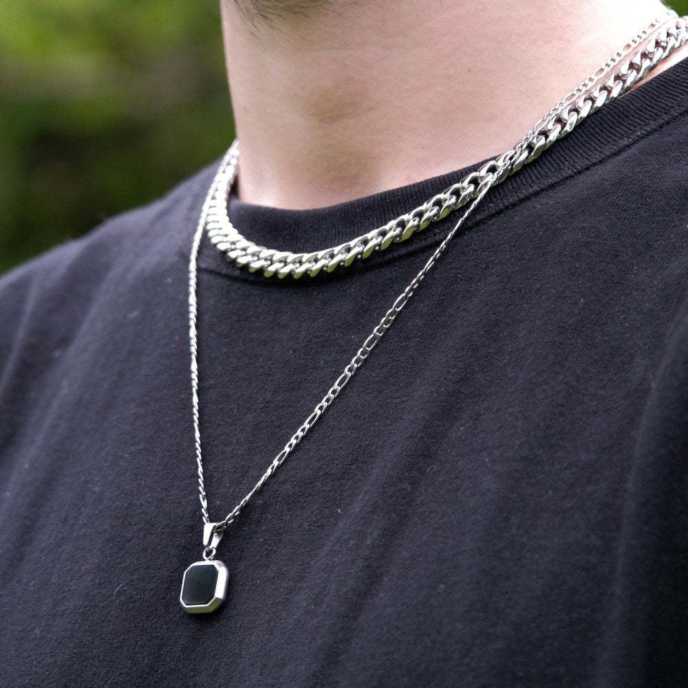 Jet Stone Pendant - Espiaye Apparel Default Title Pendant