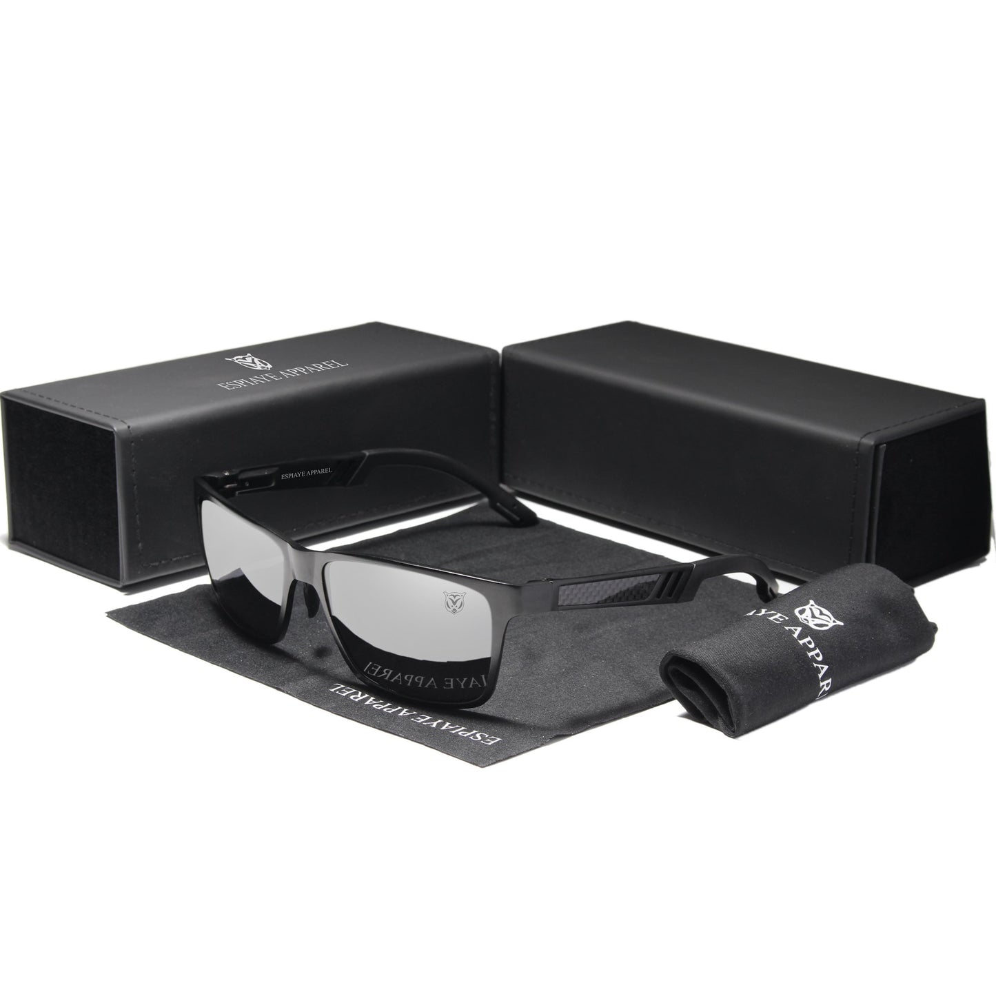 Archetypes - Espiaye Apparel Gun Metal/Blue Sunglasses