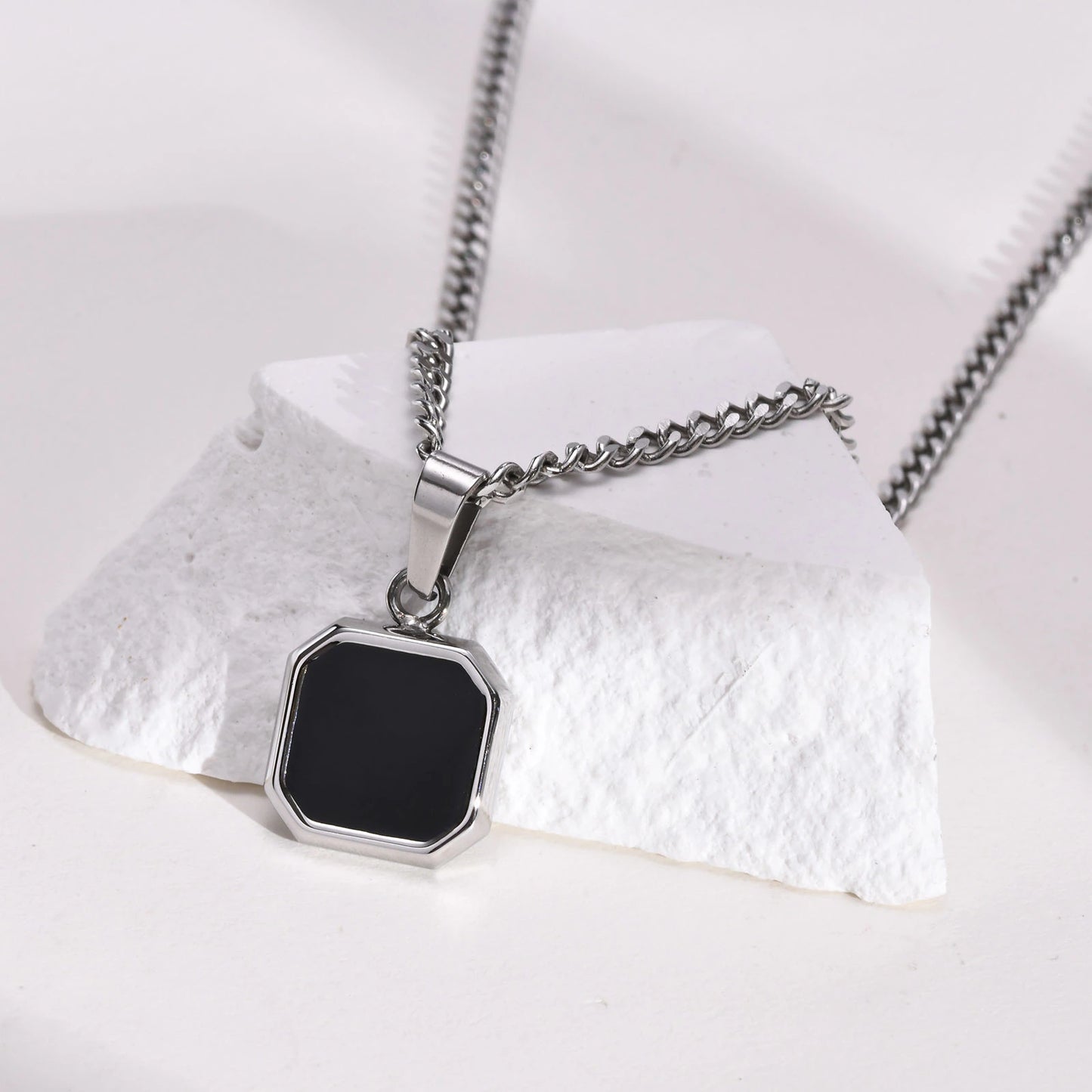 Jet Stone Pendant