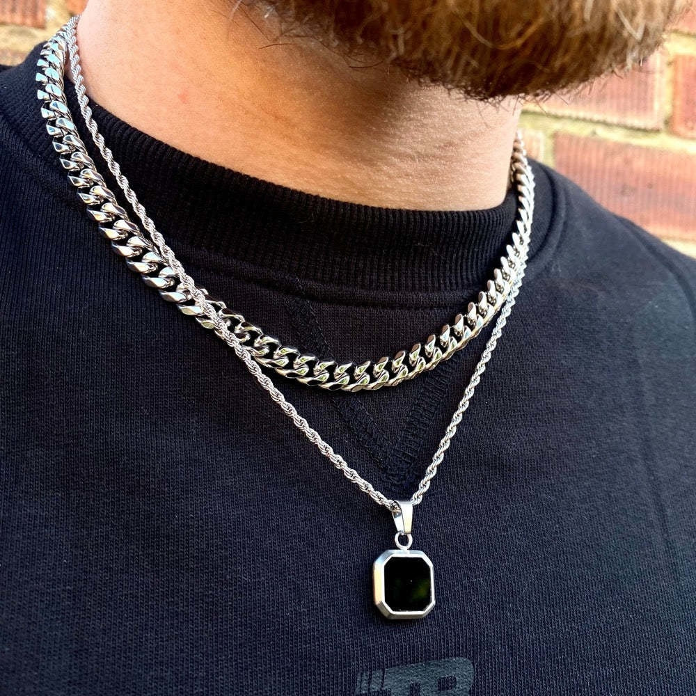 Jet Stone Pendant